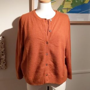 Ann Taylor 100% cashmere twin set. XXL.